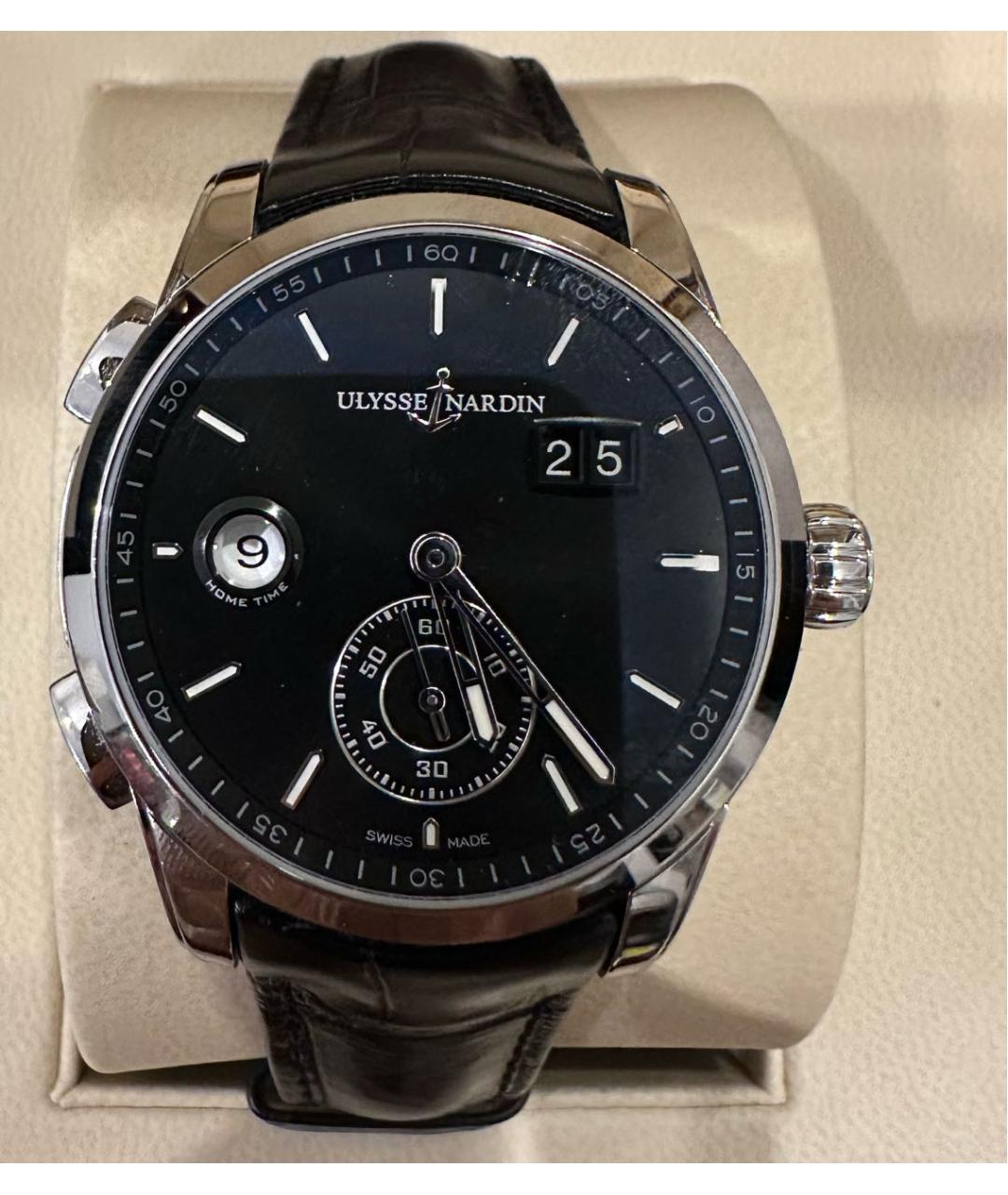 Ulysse Nardin Черные стеклянные часы, фото 8