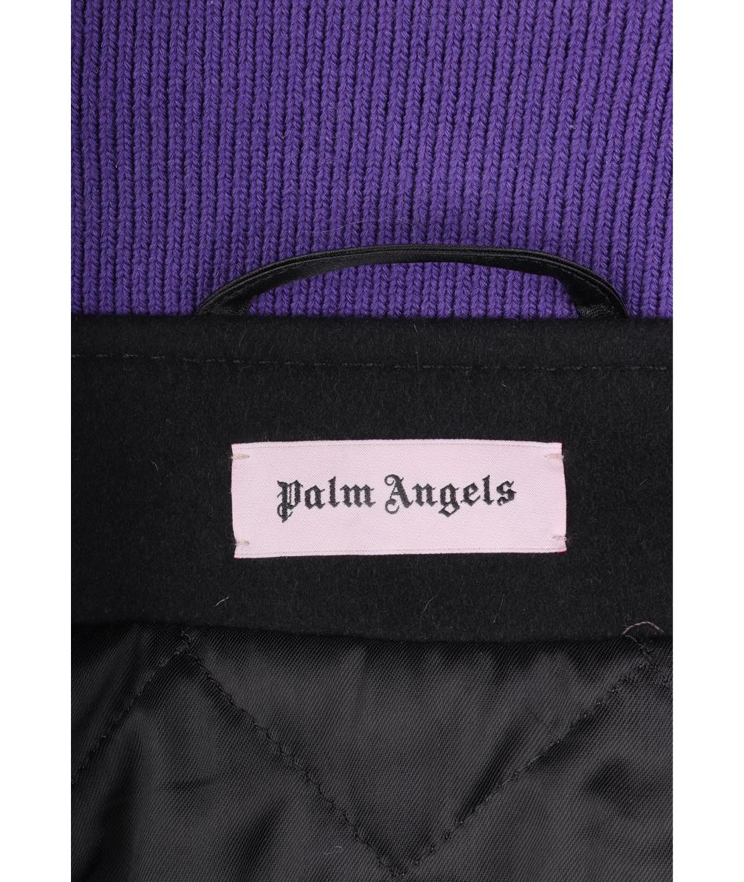 PALM ANGELS Черная шерстяная куртка, фото 6