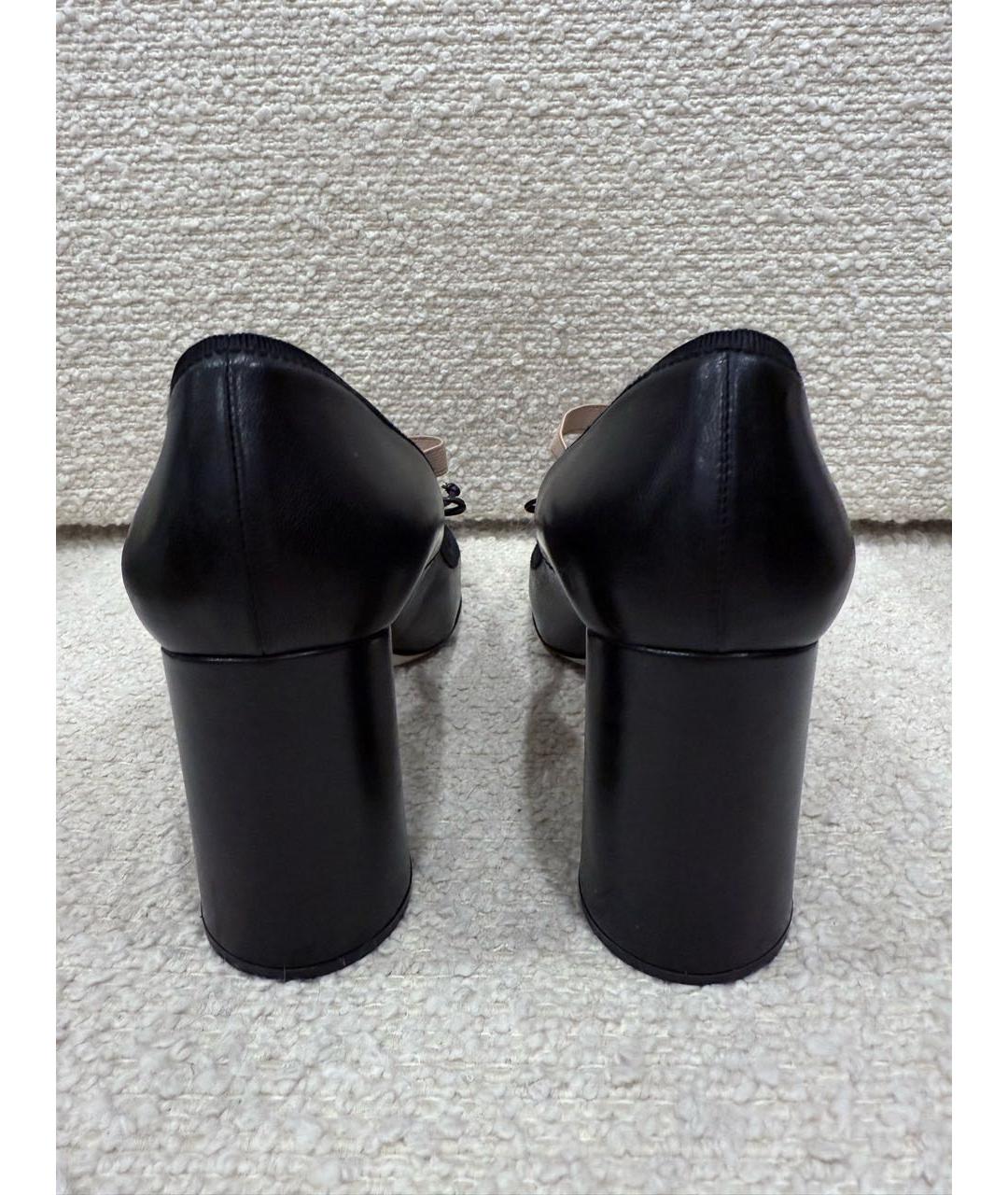 MIU MIU Черные кожаные туфли, фото 4