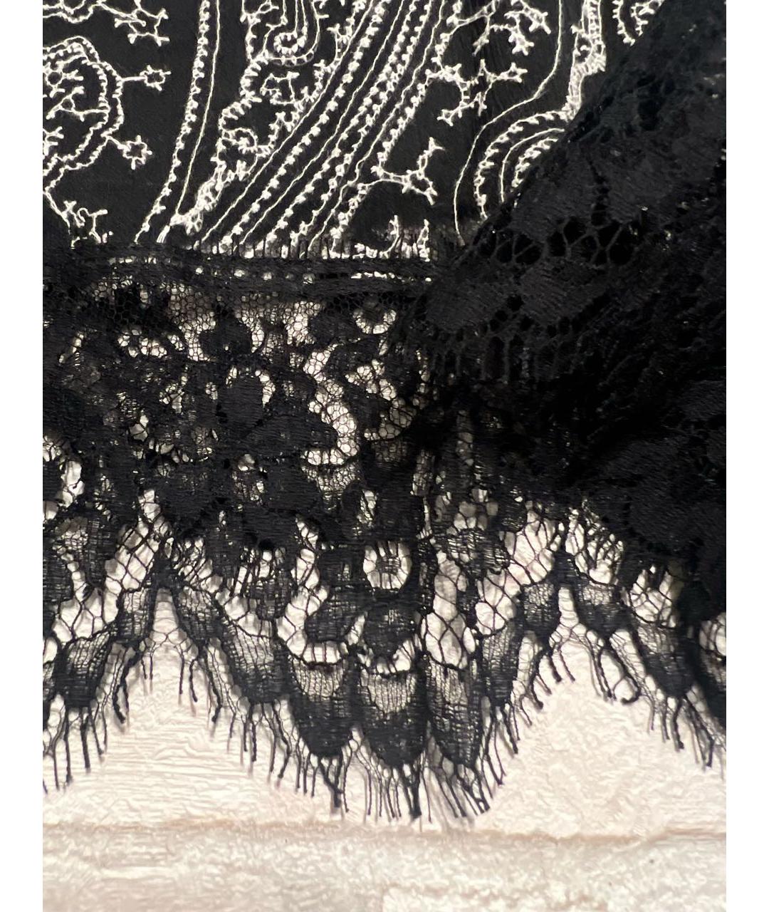 ERMANNO SCERVINO Черное хлопковое коктейльное платье, фото 5