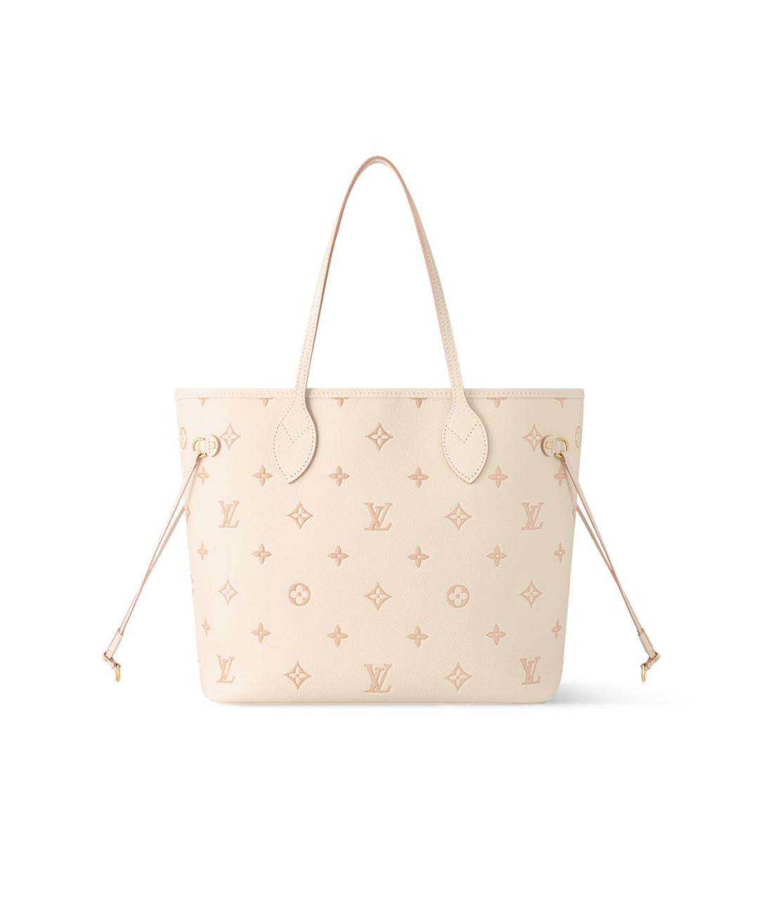 LOUIS VUITTON Бежевая кожаная сумка тоут, фото 1