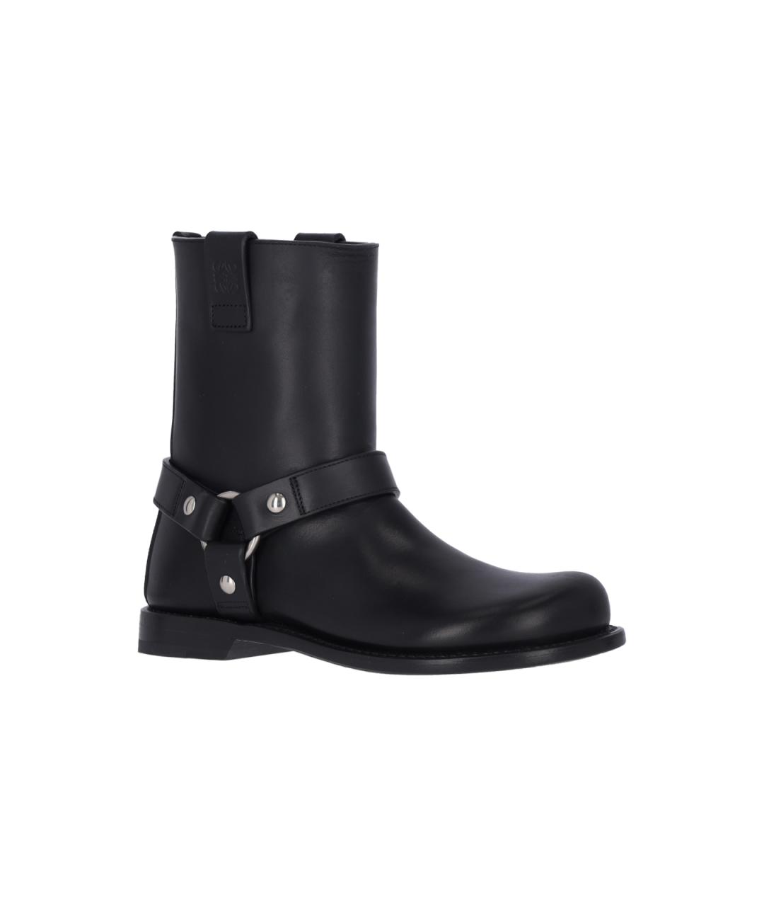 LOEWE Черные кожаные ботинки, фото 2
