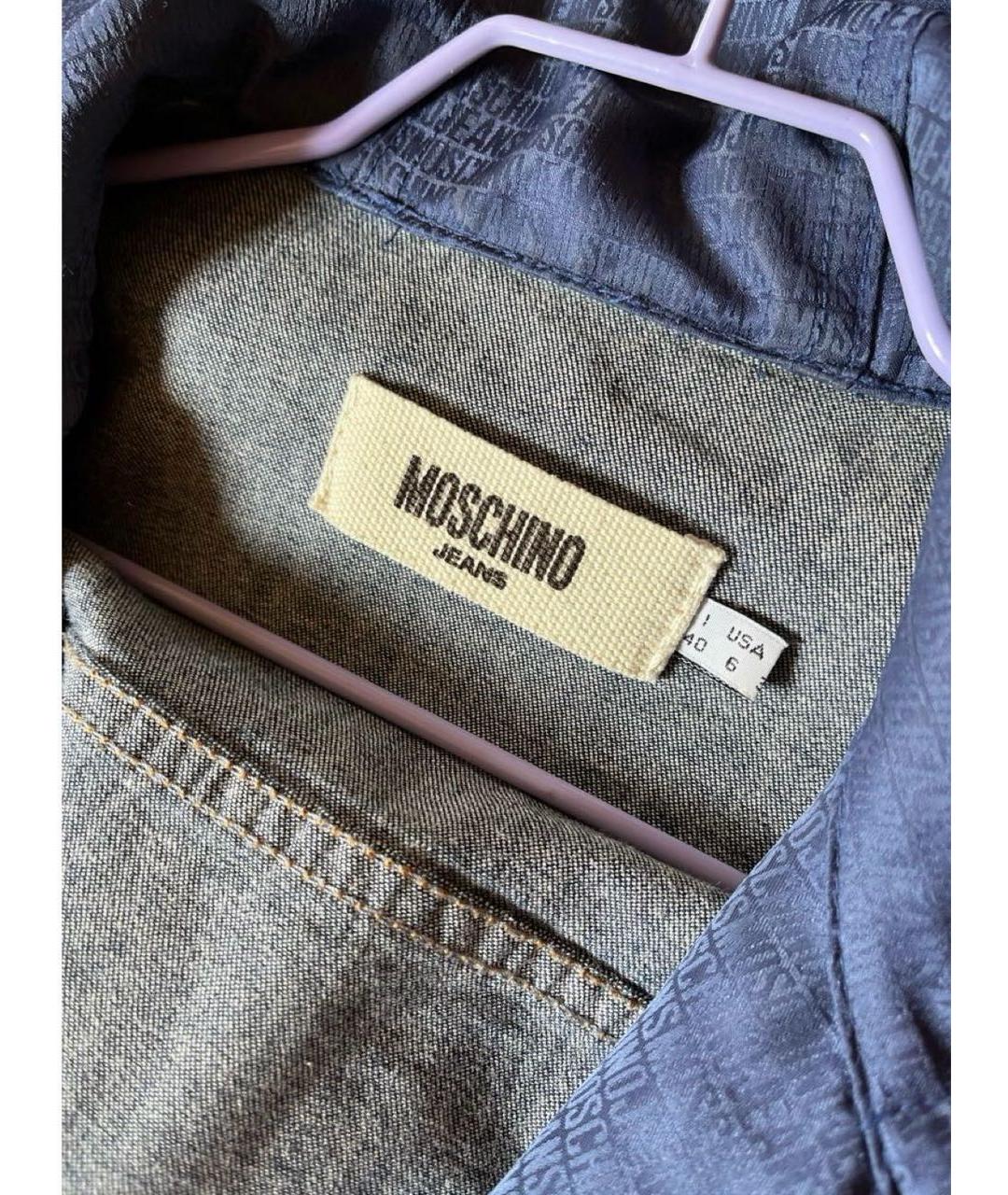 MOSCHINO Синяя деним куртка, фото 2