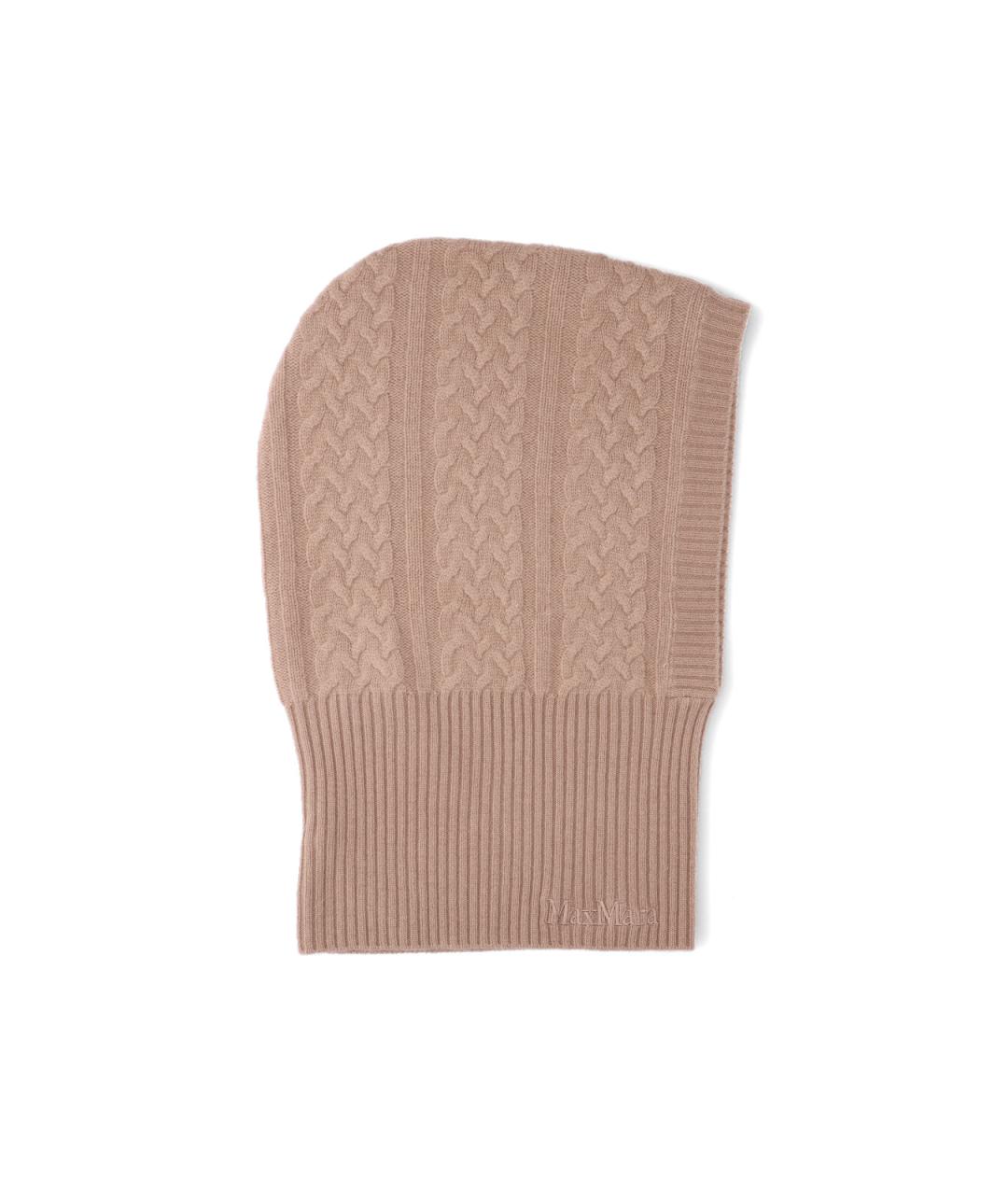 MAX MARA Коричневая кашемировая шапка, фото 1