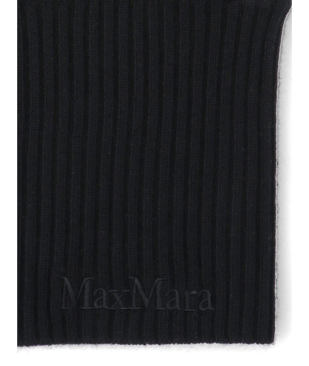 MAX MARA Черная кашемировая кепка, фото 3