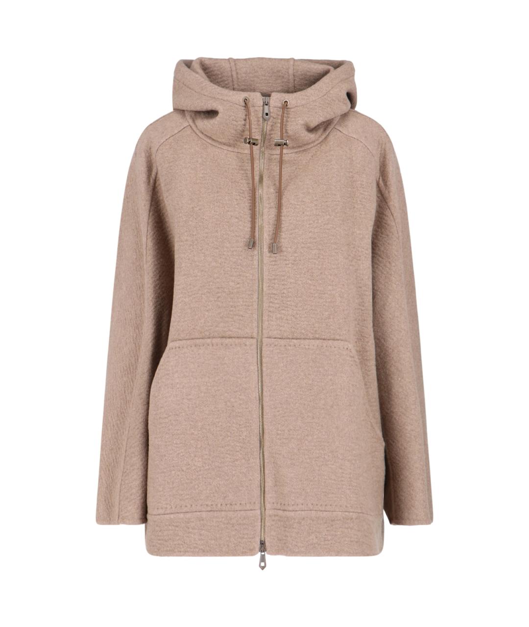 MAX MARA Бежевая кашемировая куртка, фото 1