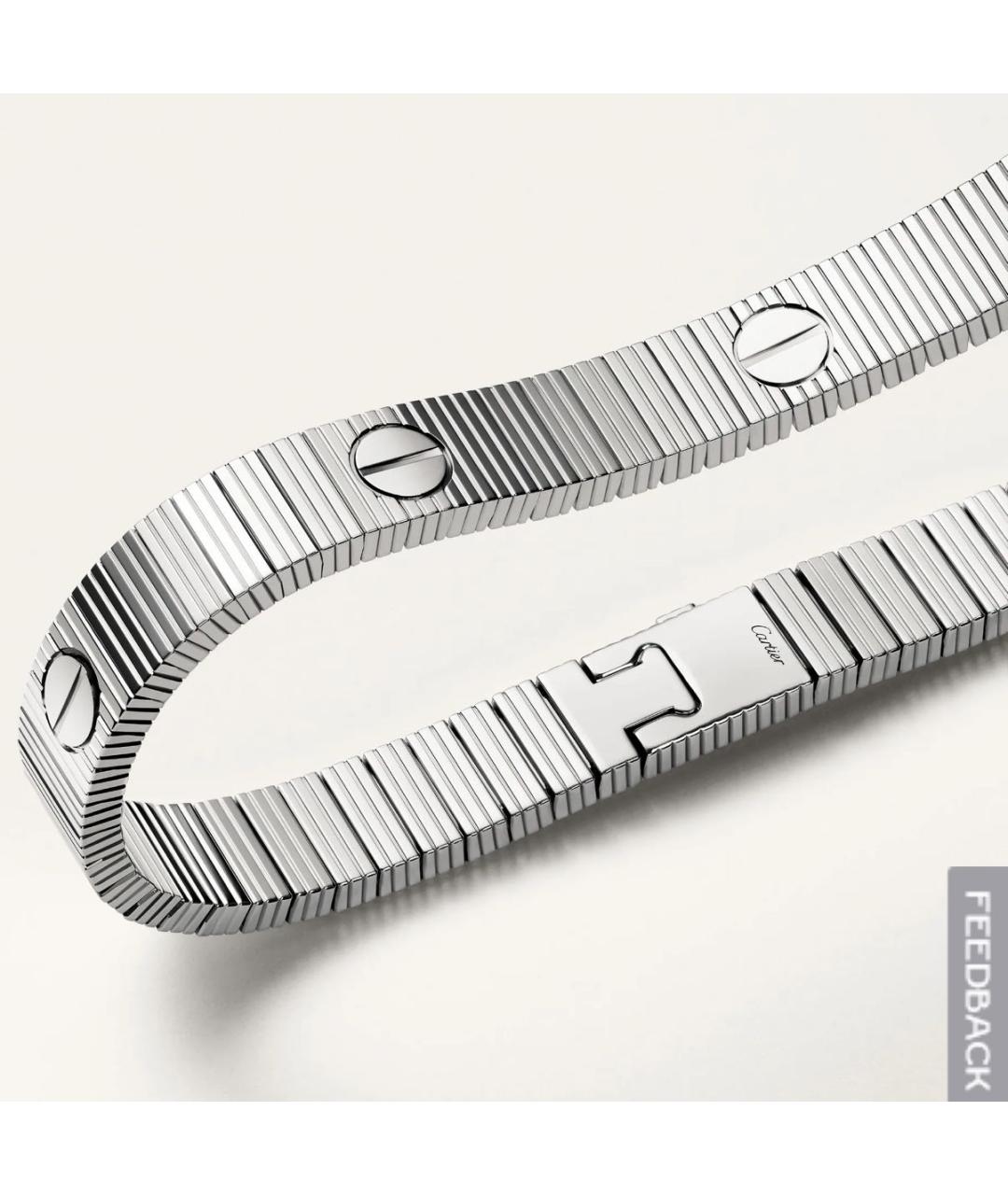 CARTIER Белый браслет из белого золота, фото 2