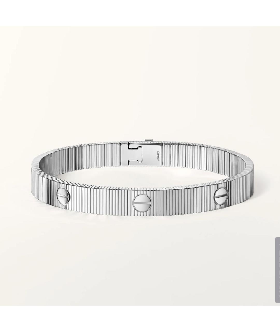 CARTIER Белый браслет из белого золота, фото 5