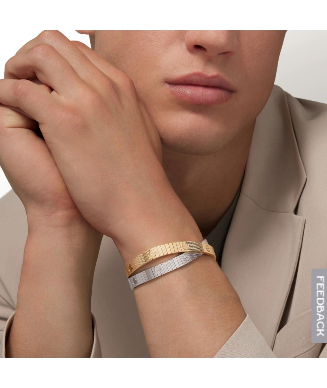 CARTIER Белый браслет из белого золота, фото 3