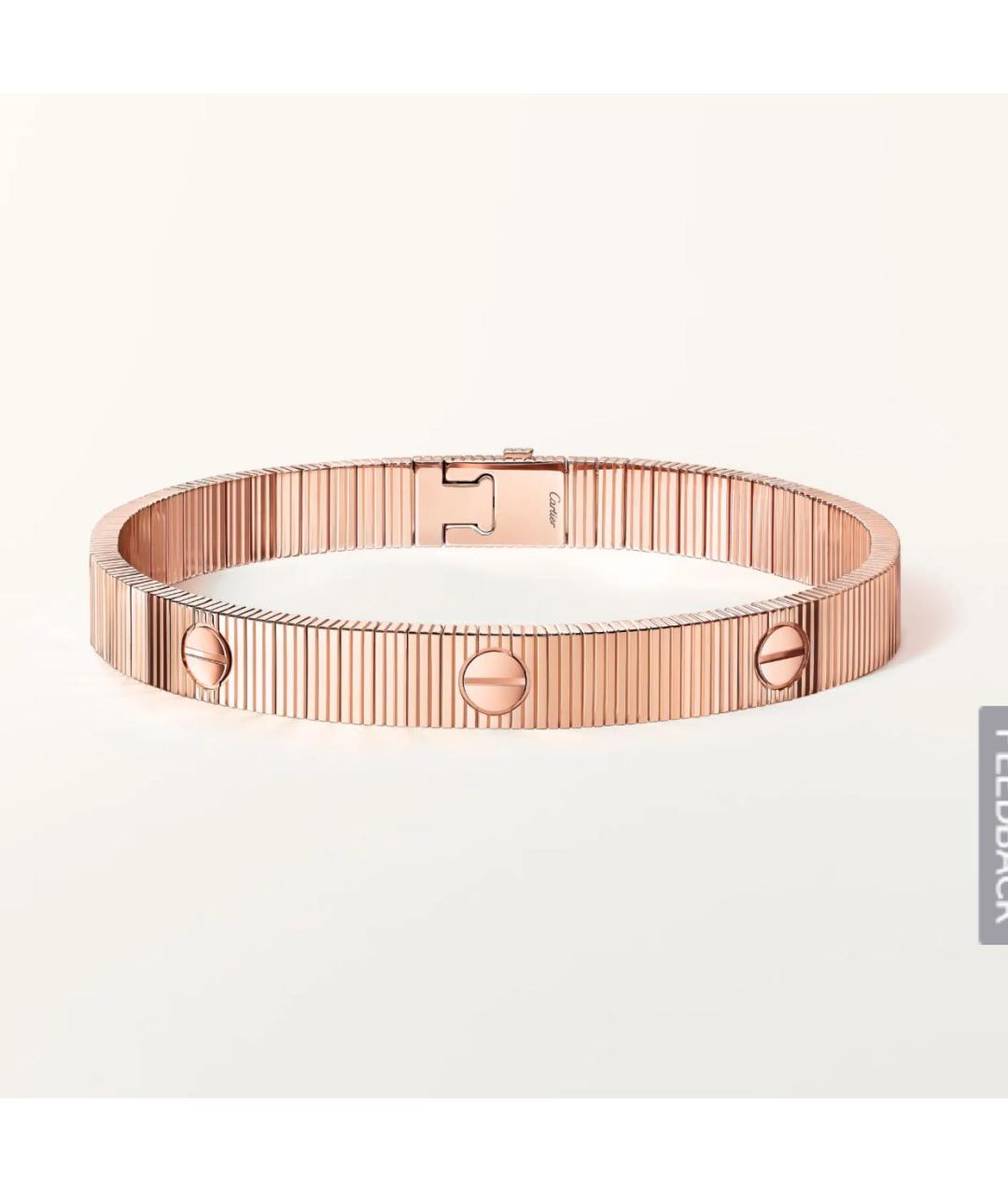 CARTIER Розовый браслет из розового золота, фото 4