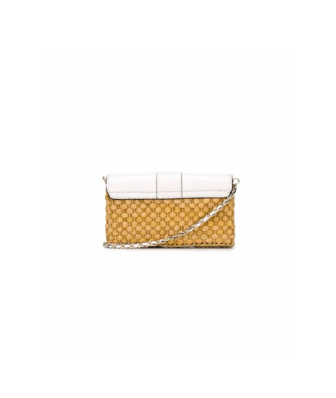 MICHAEL KORS Бежевая кожаная сумка через плечо, фото 2