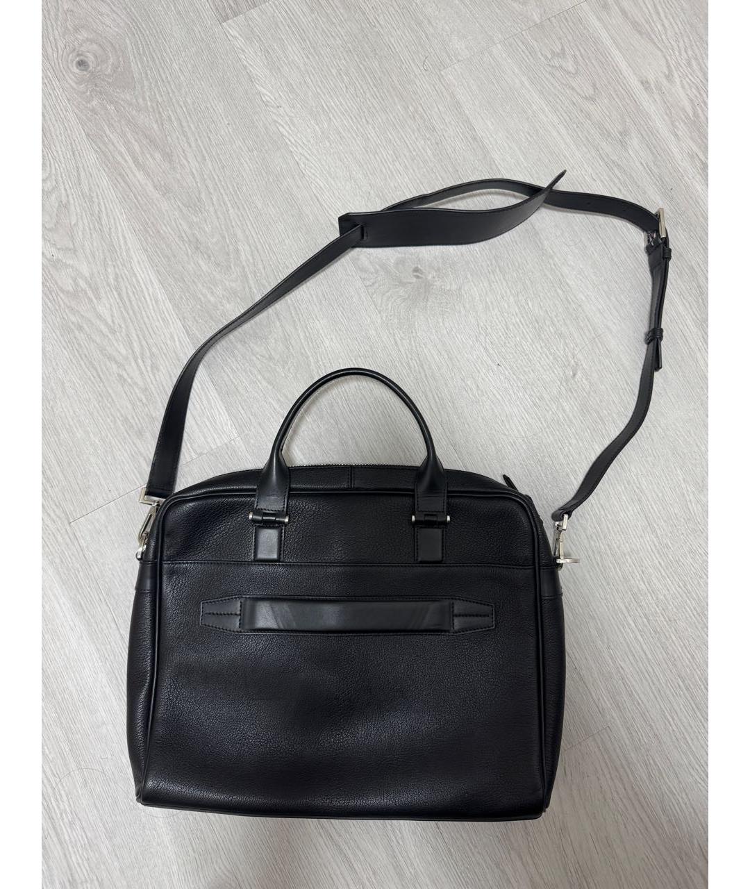 TOM FORD Черный кожаный портфель, фото 2