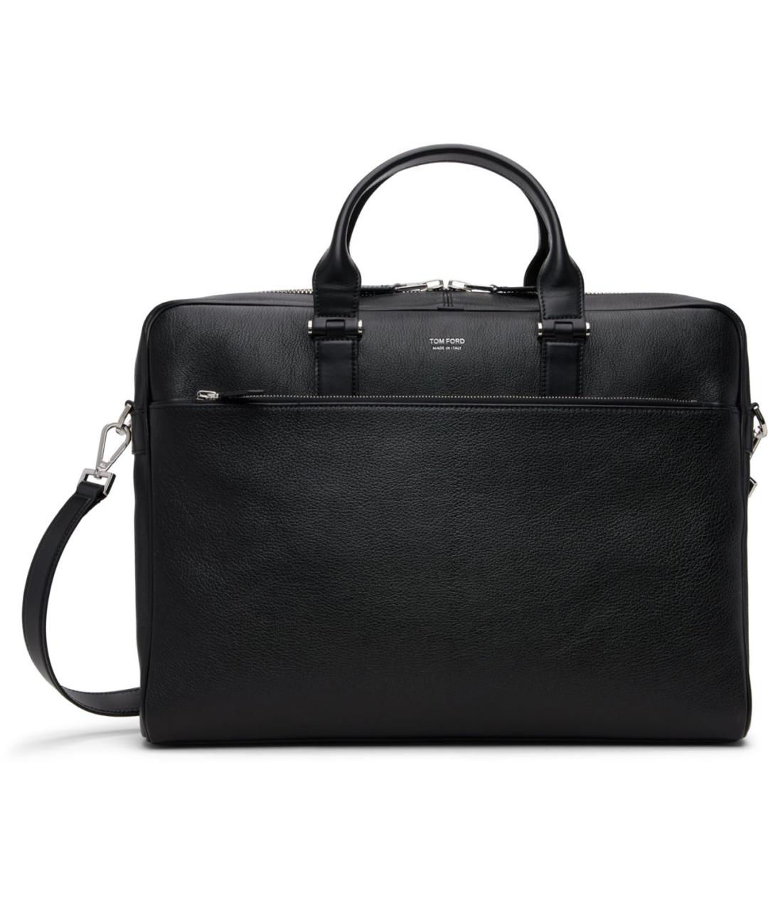 TOM FORD Черный кожаный портфель, фото 5