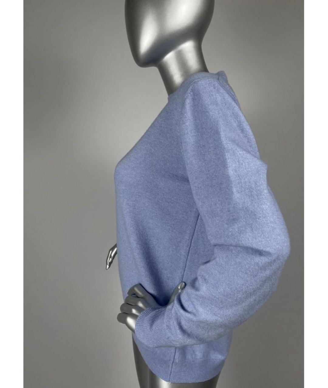 MAX MARA Голубой шерстяной джемпер / свитер, фото 7