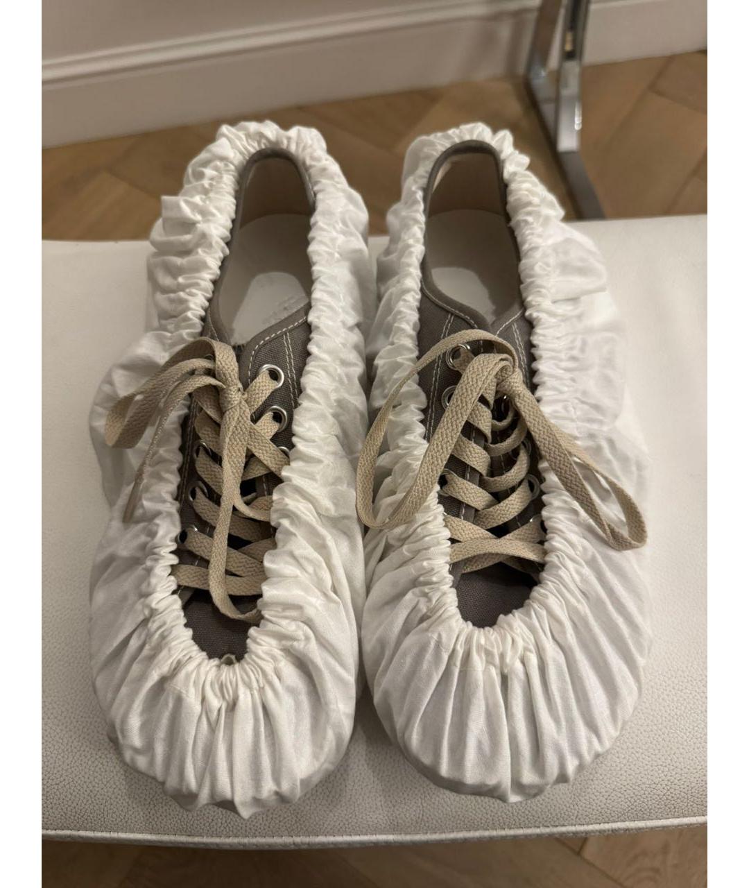 MAISON MARGIELA Серые текстильные кеды, фото 5