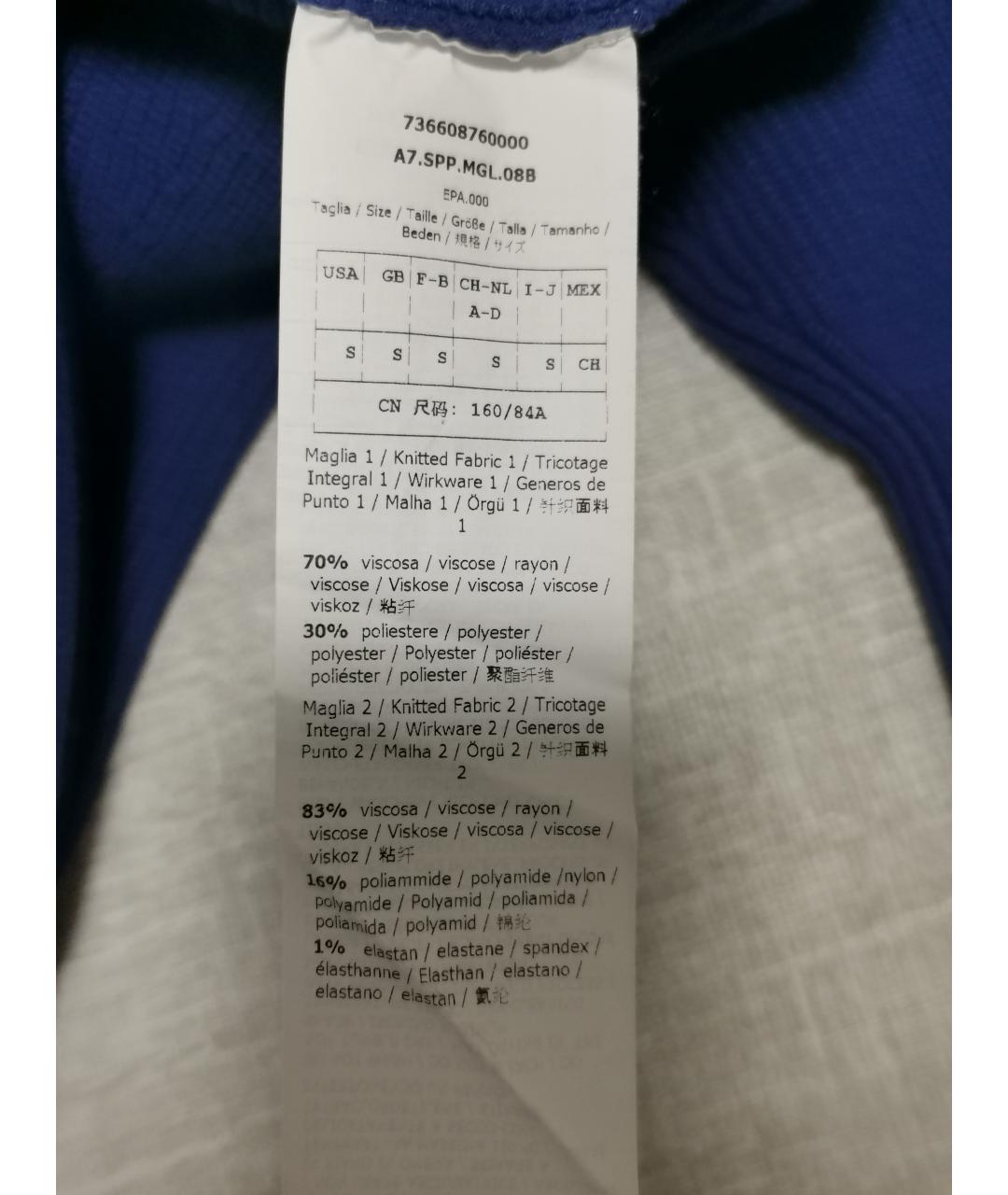 SPORT MAX CODE Синий вискозный джемпер / свитер, фото 6