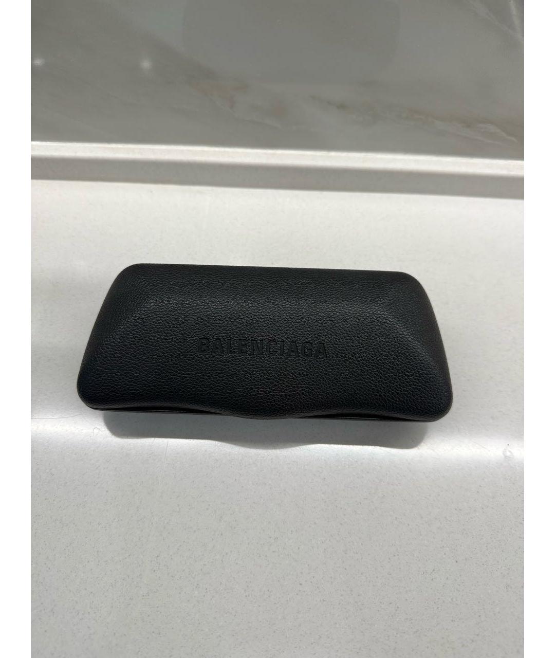BALENCIAGA Черные пластиковые солнцезащитные очки, фото 4