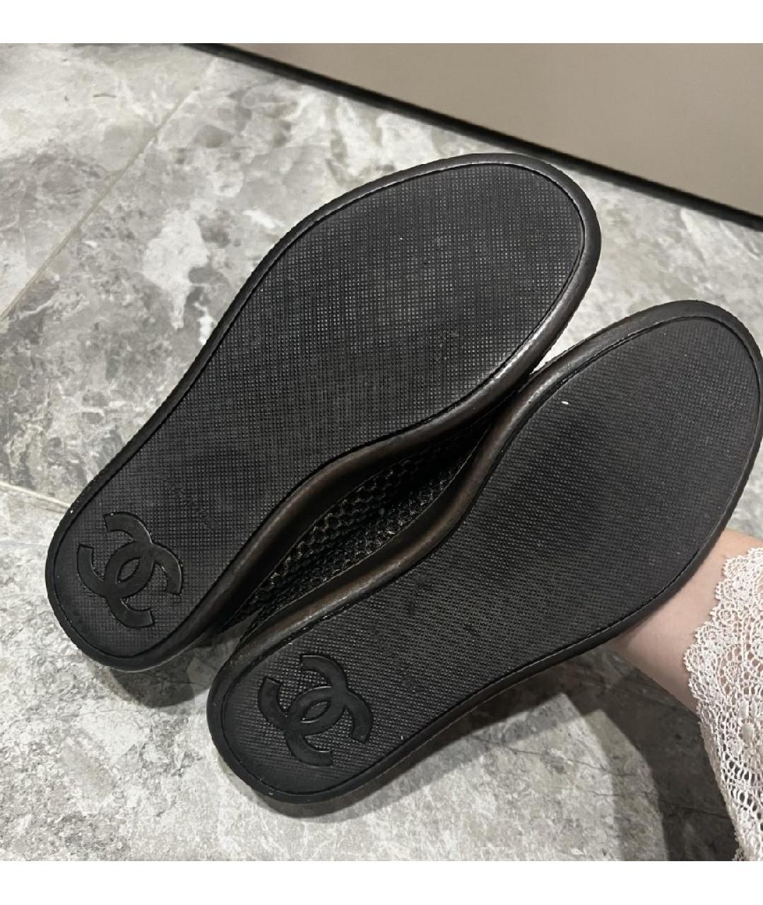 CHANEL Черные брогги и оксфорды, фото 5