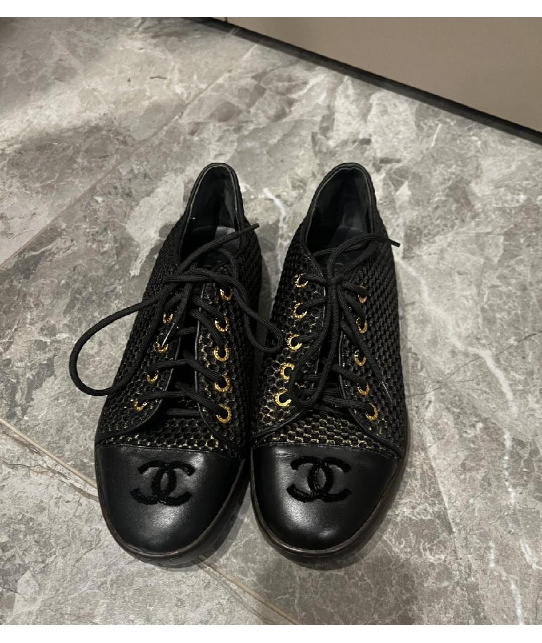 CHANEL Черные брогги и оксфорды, фото 2