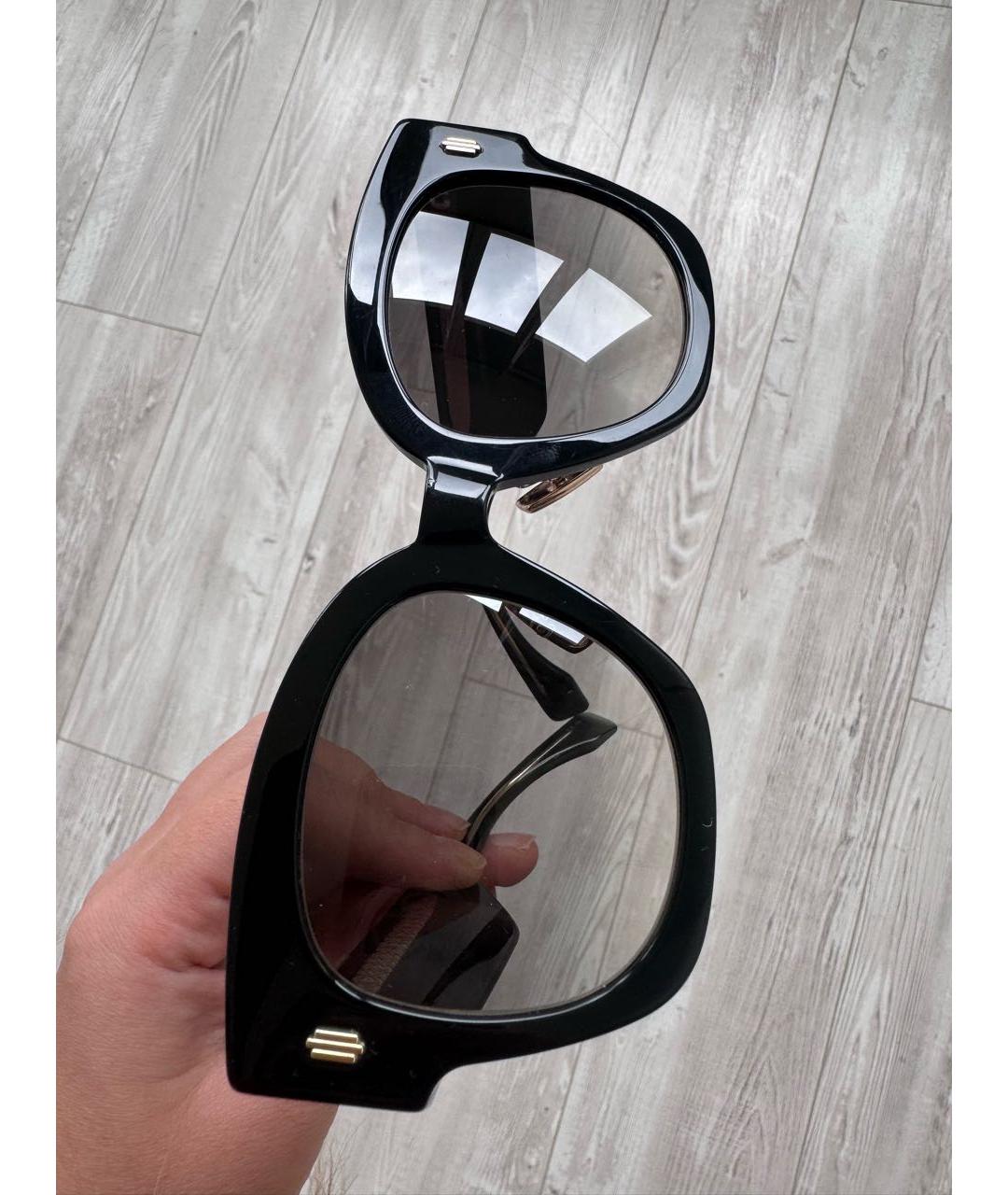 FENDI Черные пластиковые солнцезащитные очки, фото 6