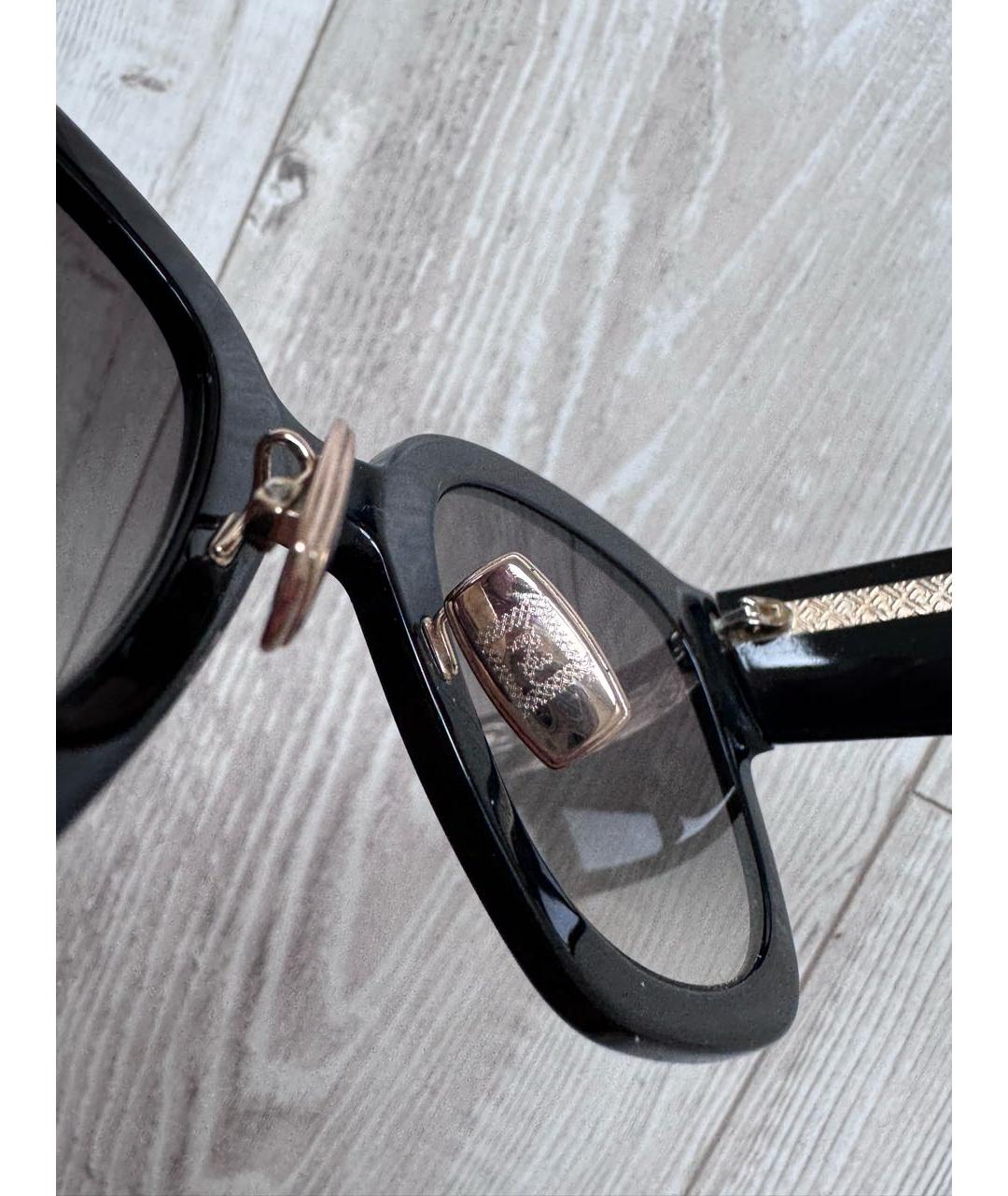 FENDI Черные пластиковые солнцезащитные очки, фото 7