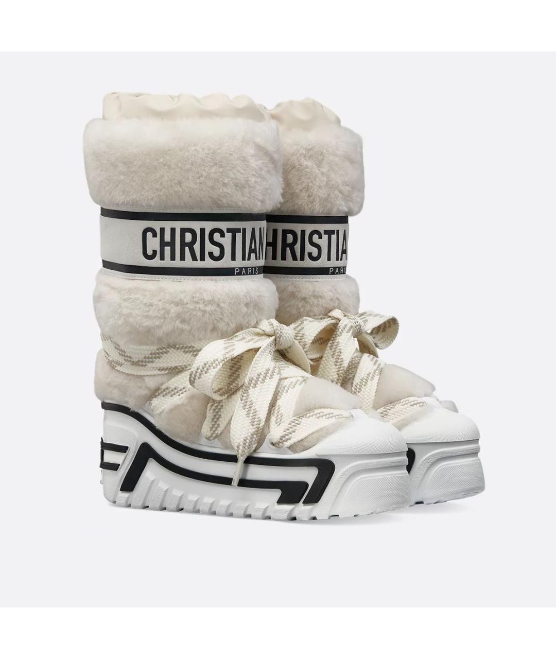 CHRISTIAN DIOR Белые сапоги, фото 4