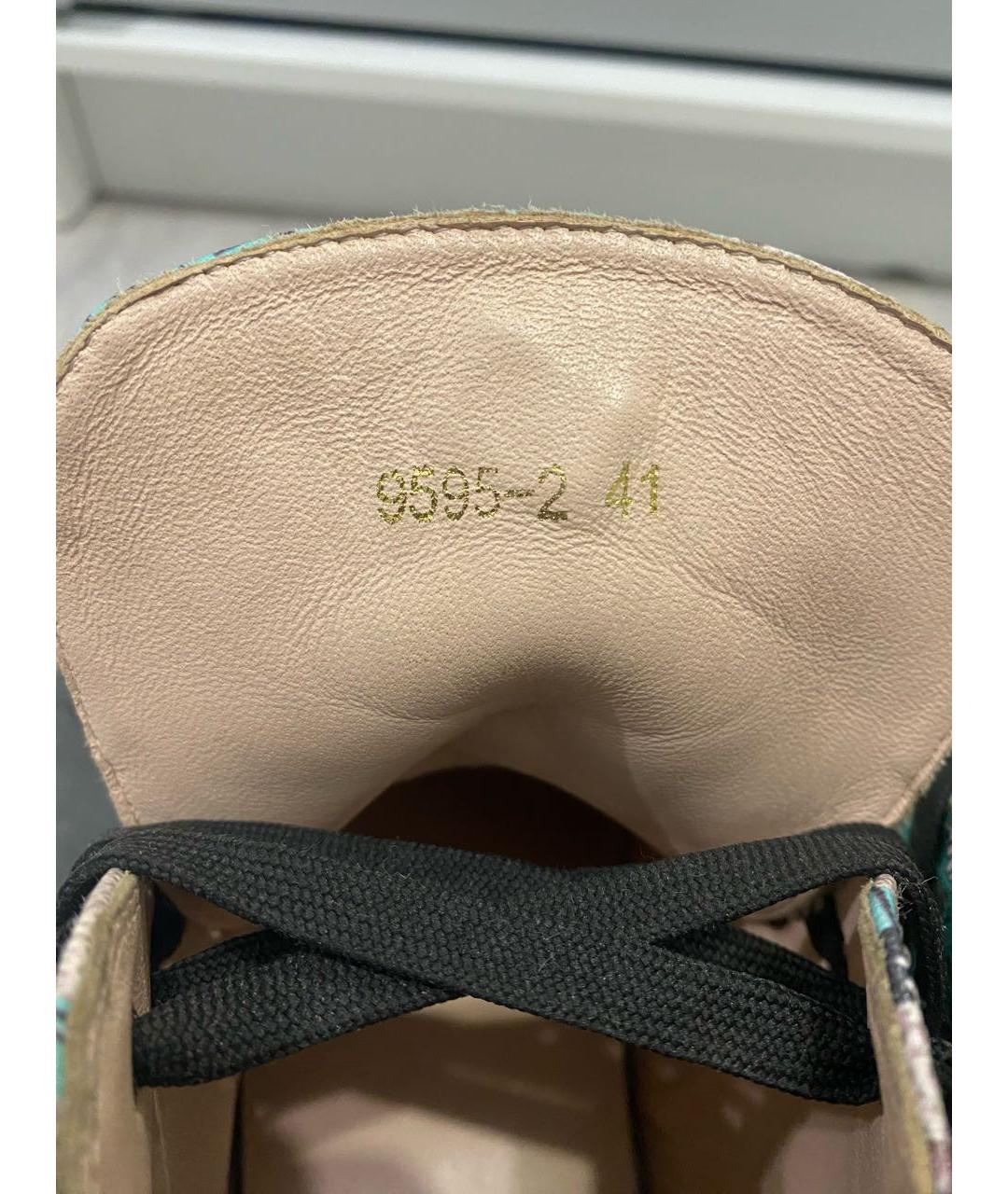 GUCCI Мульти кожаные высокие кроссовки / кеды, фото 7