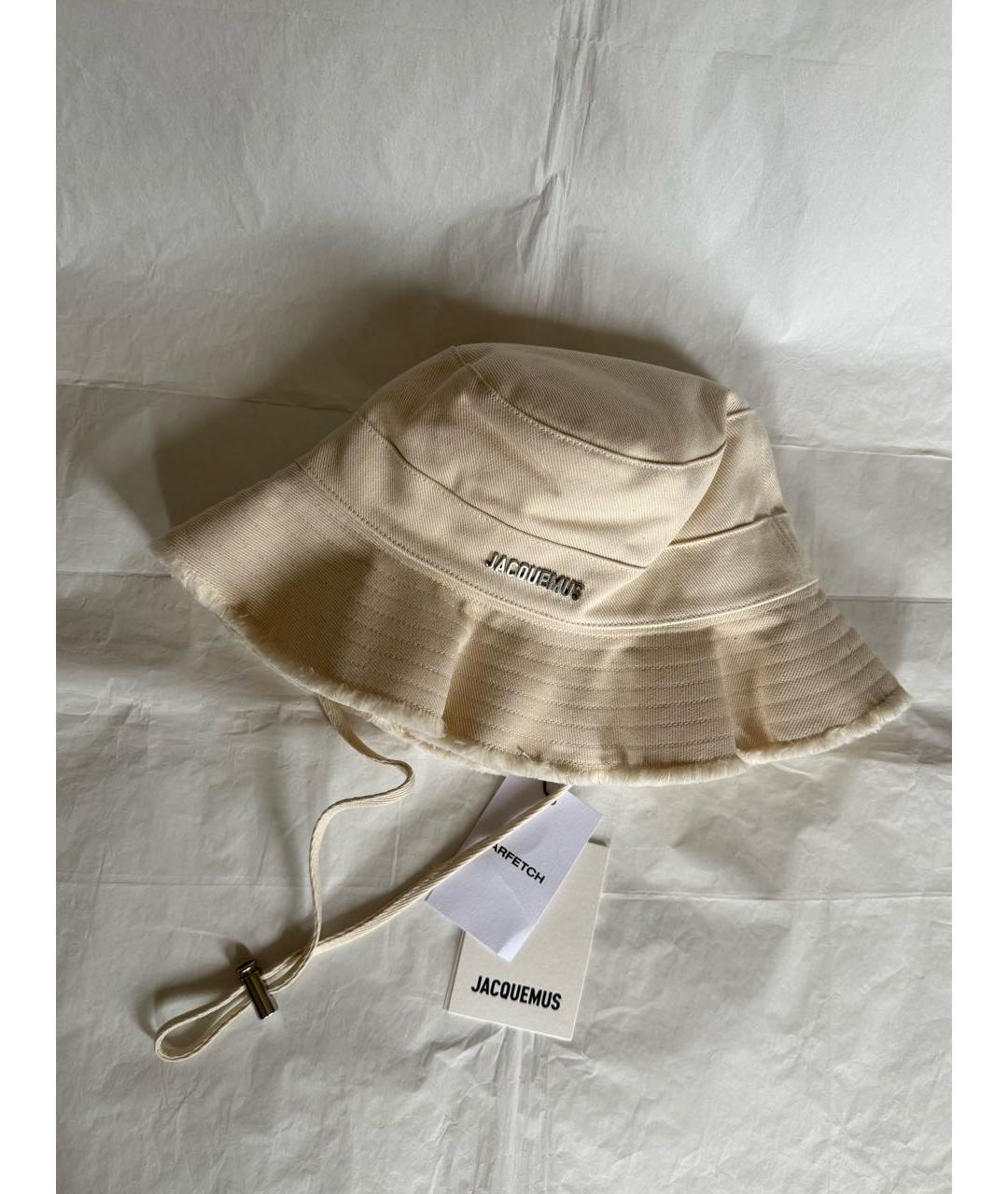JACQUEMUS Бежевая хлопковая панама, фото 3