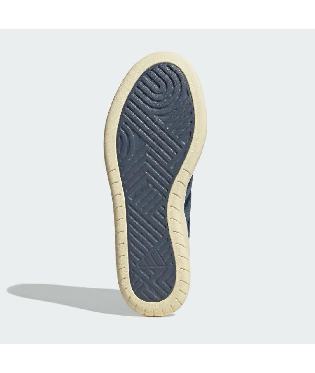 ADIDAS Темно-синие кожаные низкие кроссовки / кеды, фото 3