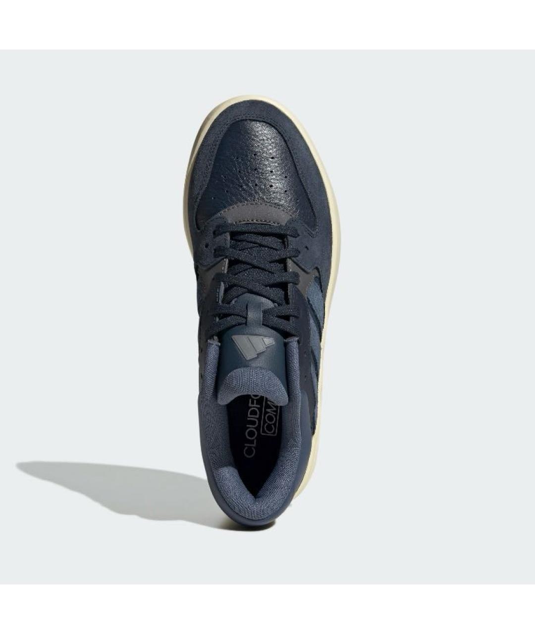 ADIDAS Темно-синие кожаные низкие кроссовки / кеды, фото 2