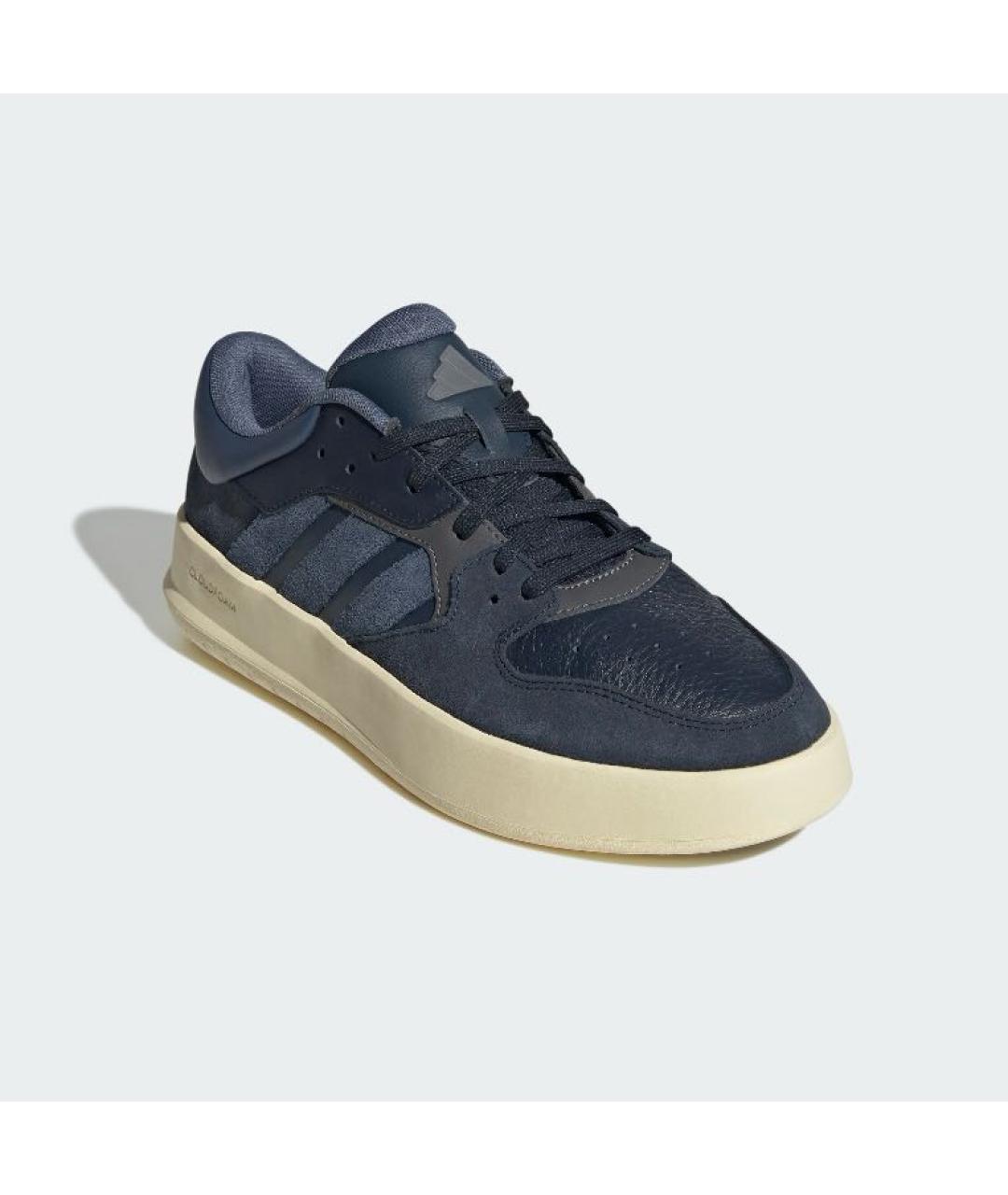 ADIDAS Темно-синие кожаные низкие кроссовки / кеды, фото 4