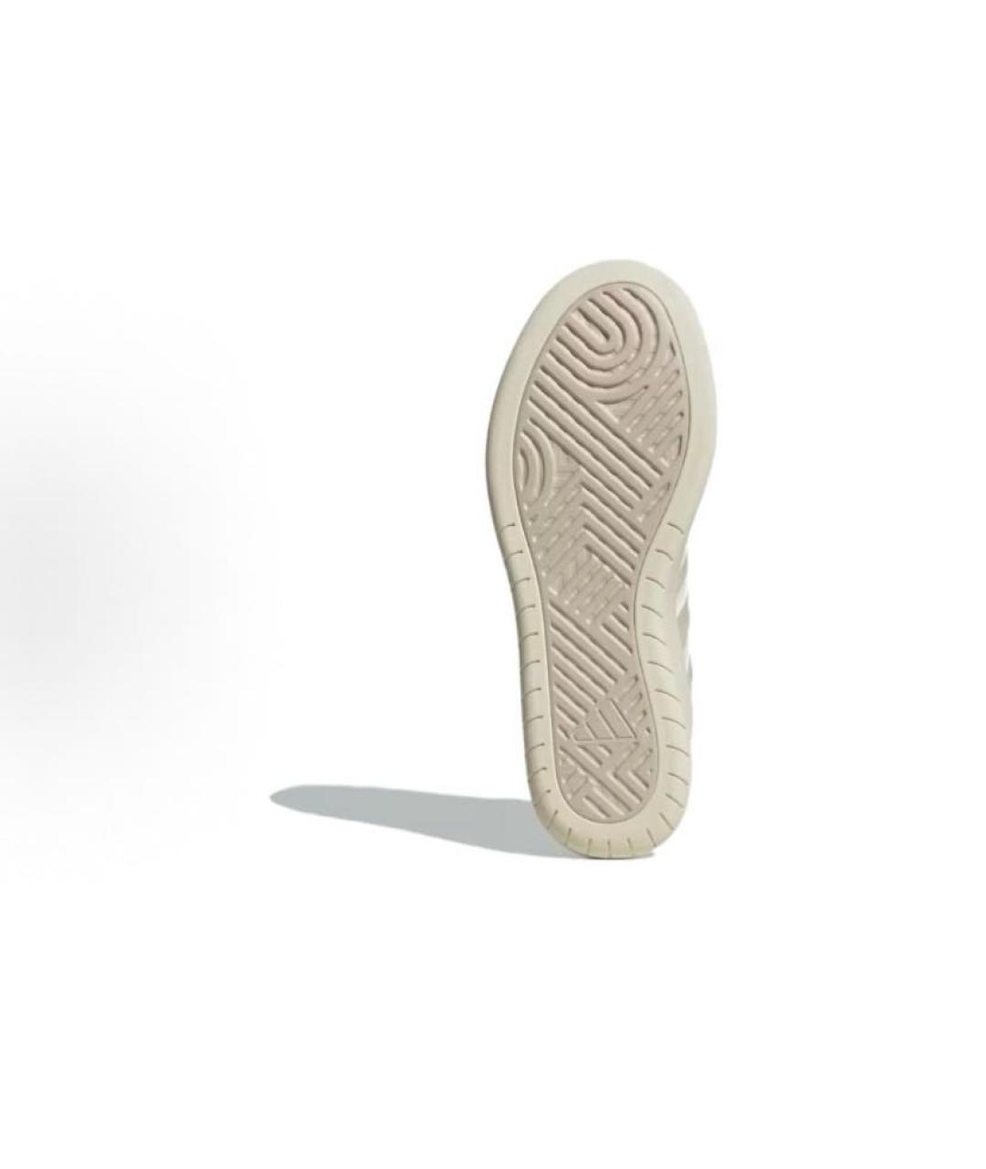 ADIDAS Бежевые кожаные низкие кроссовки / кеды, фото 6