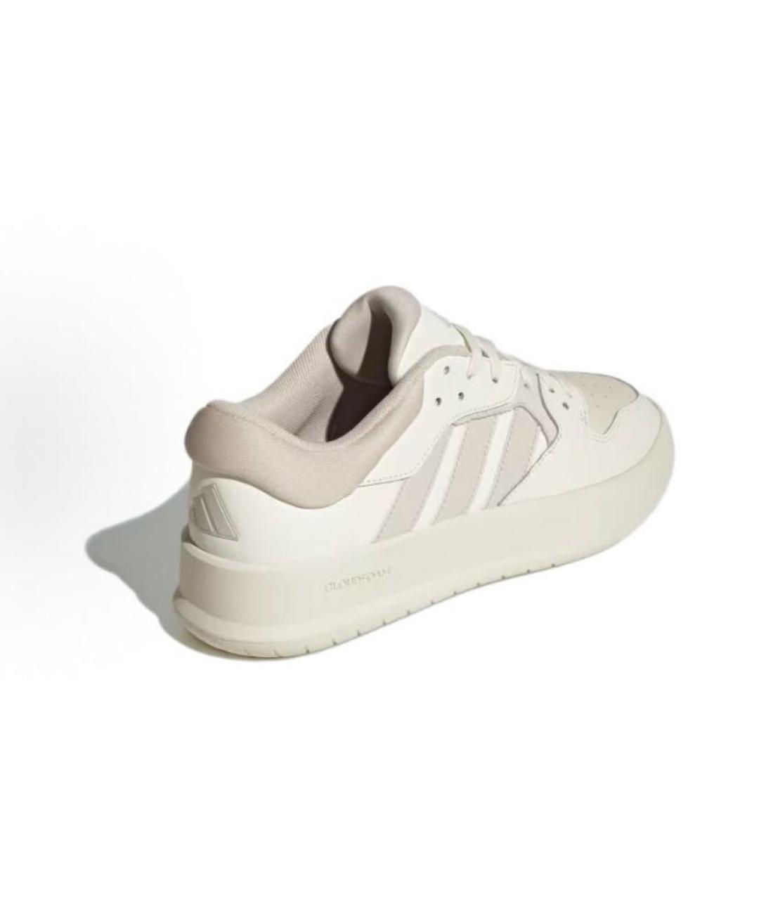 ADIDAS Бежевые кожаные низкие кроссовки / кеды, фото 5