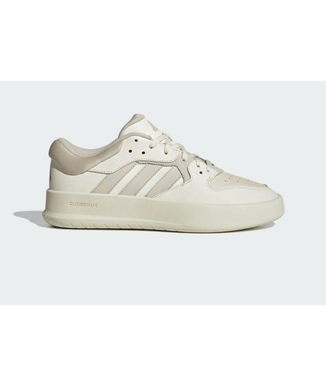 ADIDAS Бежевые кожаные низкие кроссовки / кеды, фото 7