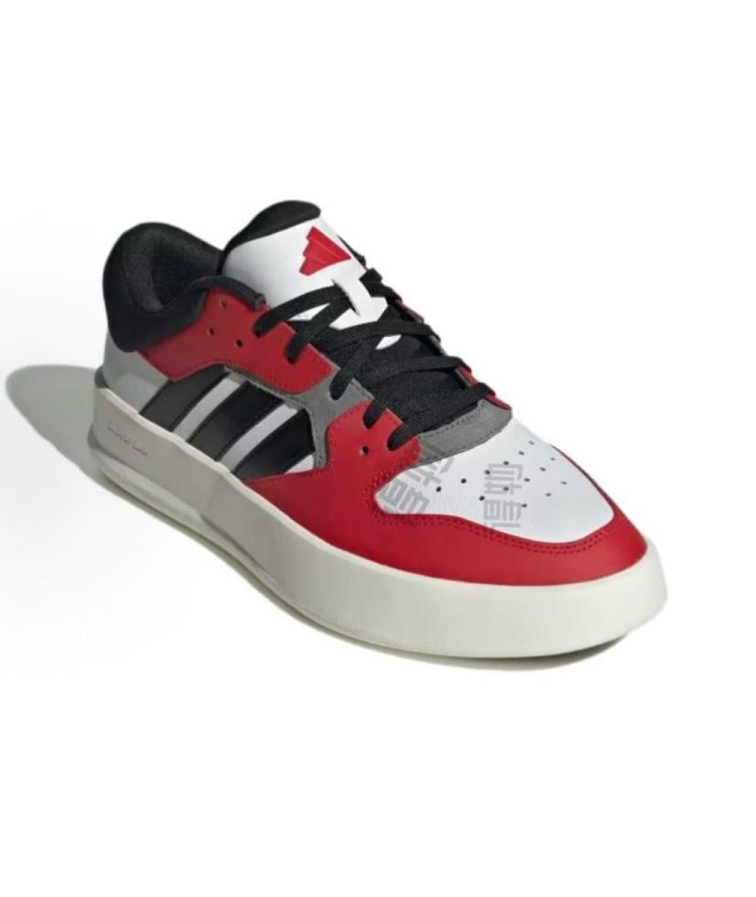 ADIDAS Красные кожаные низкие кроссовки / кеды, фото 3