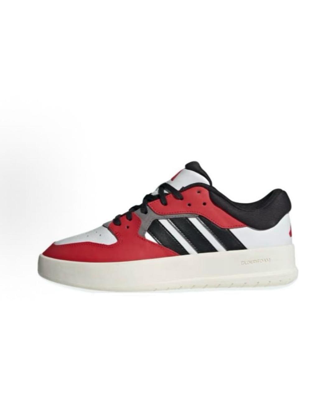 ADIDAS Красные кожаные низкие кроссовки / кеды, фото 2