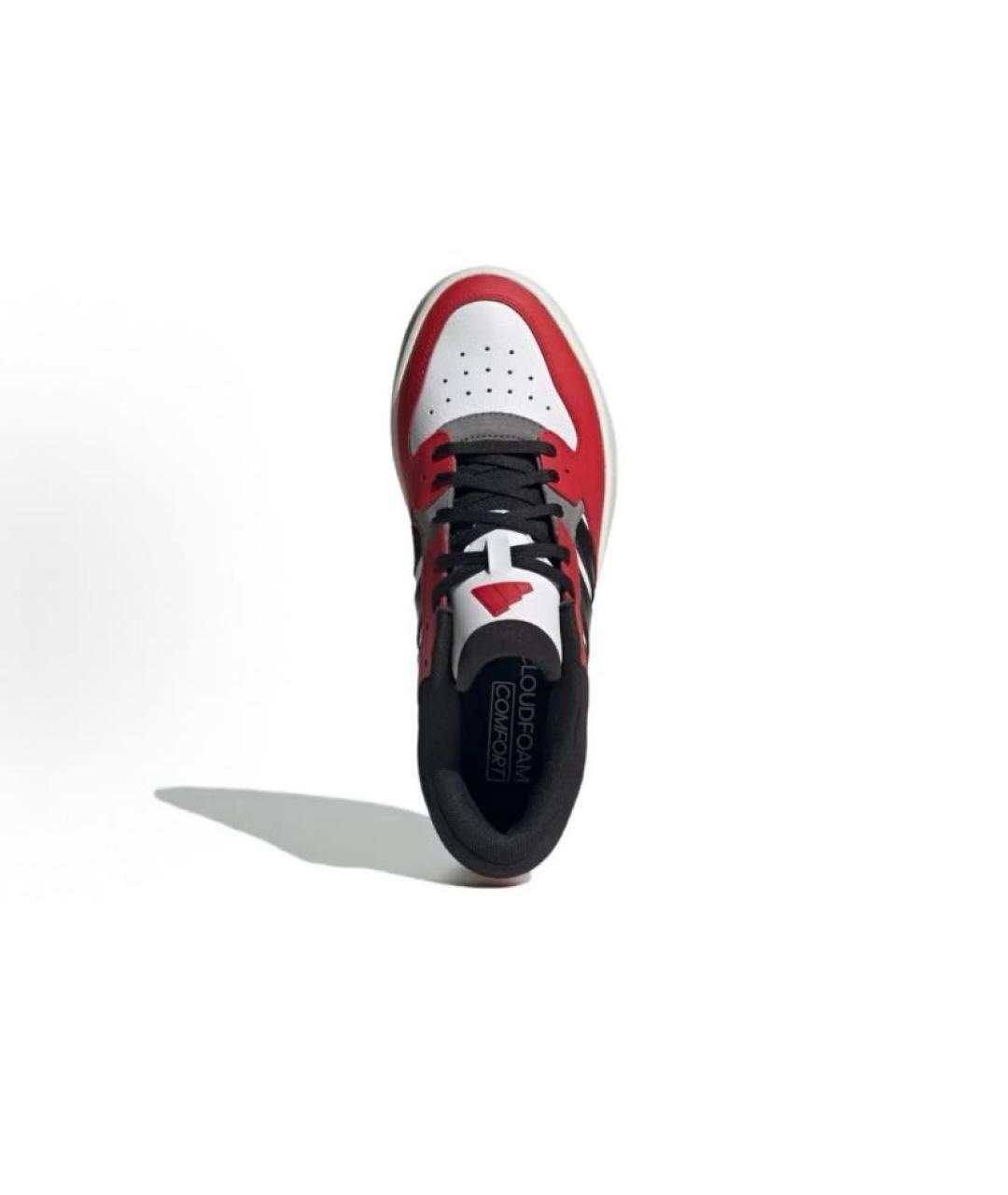ADIDAS Красные кожаные низкие кроссовки / кеды, фото 5