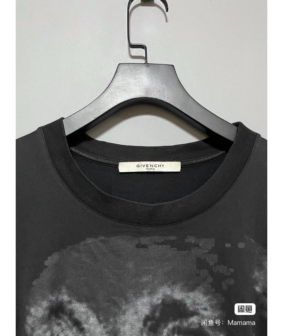 GIVENCHY Черная хлопковая футболка, фото 4