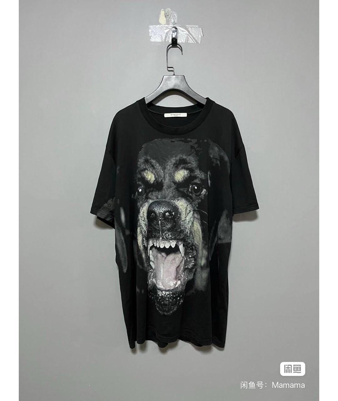 GIVENCHY Черная хлопковая футболка, фото 6