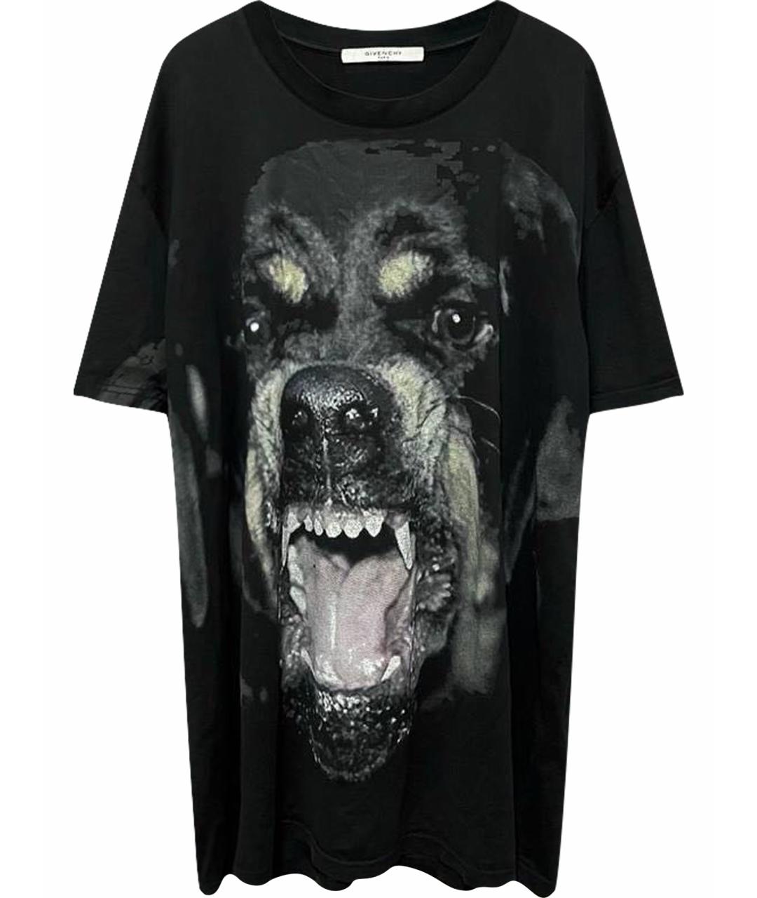 GIVENCHY Черная хлопковая футболка, фото 1