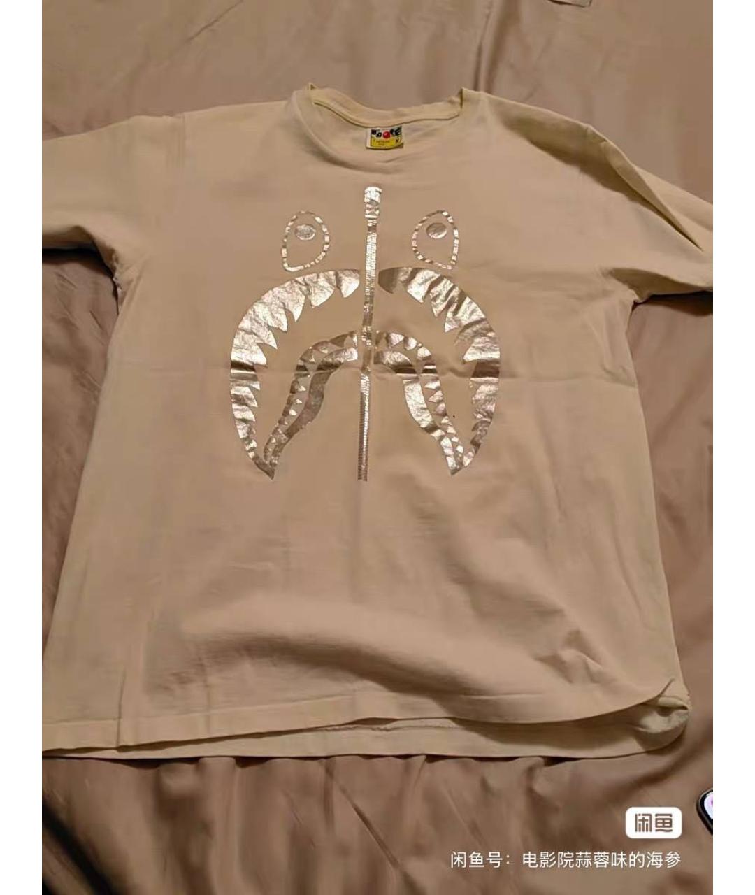 BAPE Оранжевая хлопковая футболка, фото 4