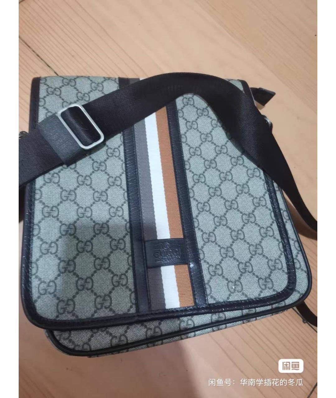 GUCCI Бежевая кожаная сумка на плечо, фото 6