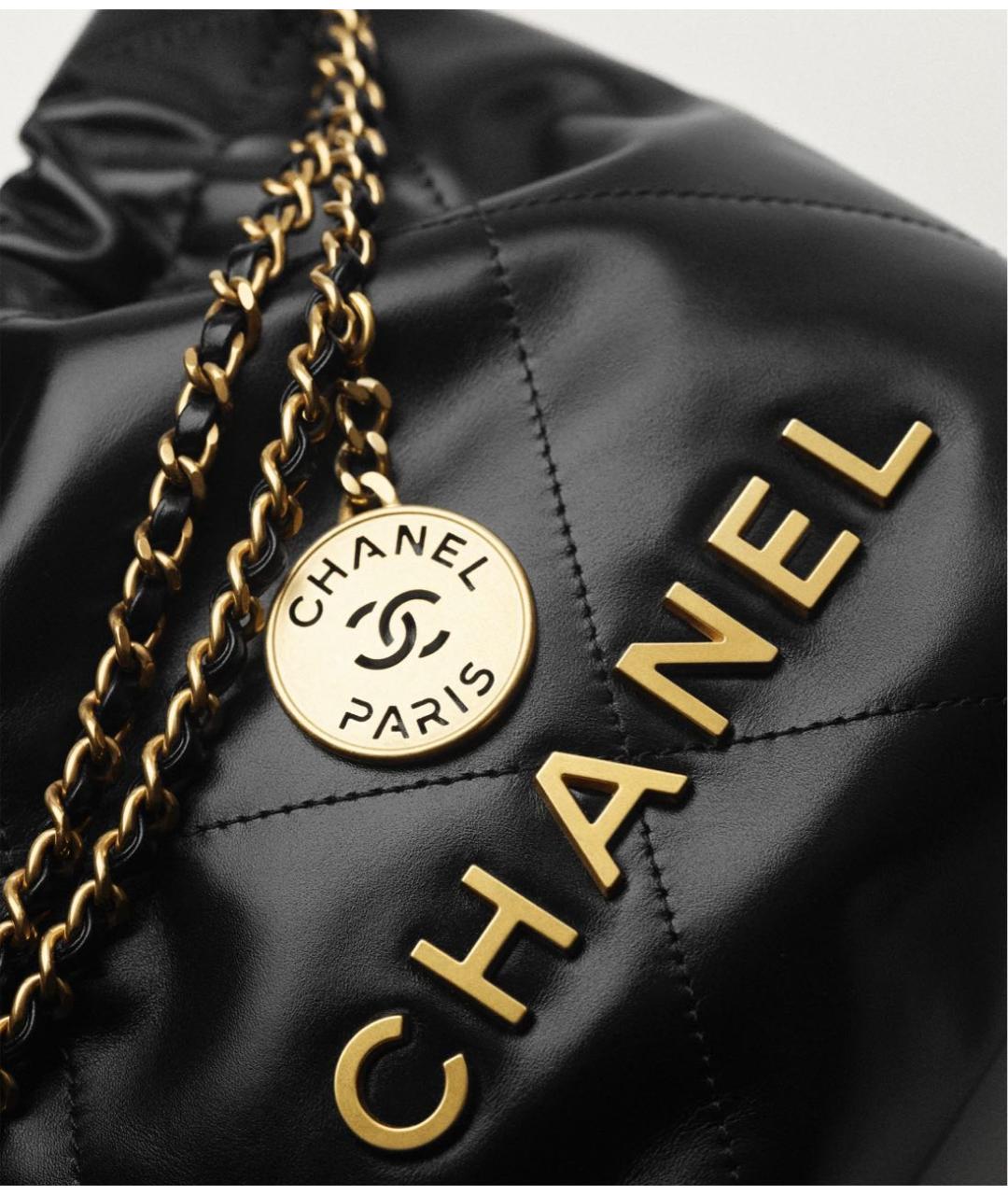 CHANEL Черная кожаная сумка через плечо, фото 4