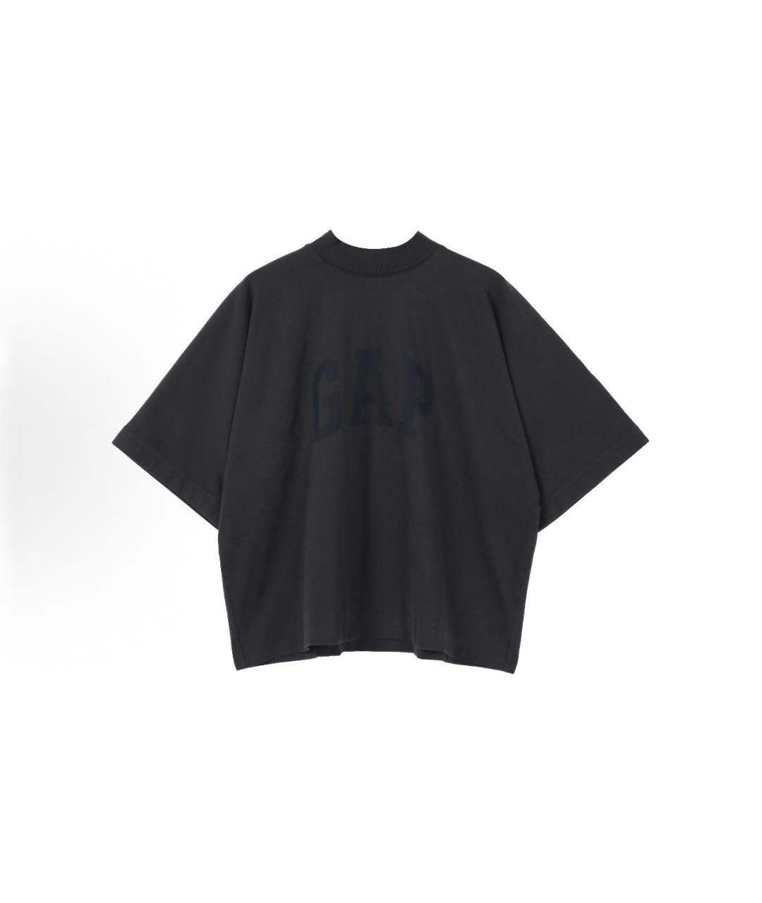 YEEZY Черная хлопковая футболка, фото 2