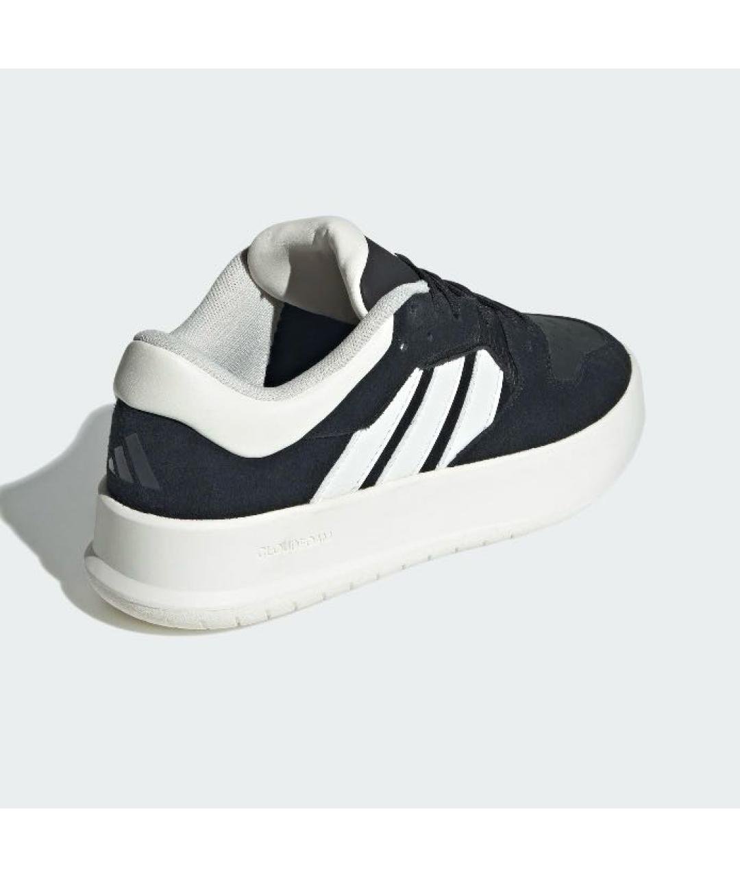 ADIDAS Черные кожаные низкие кроссовки / кеды, фото 5