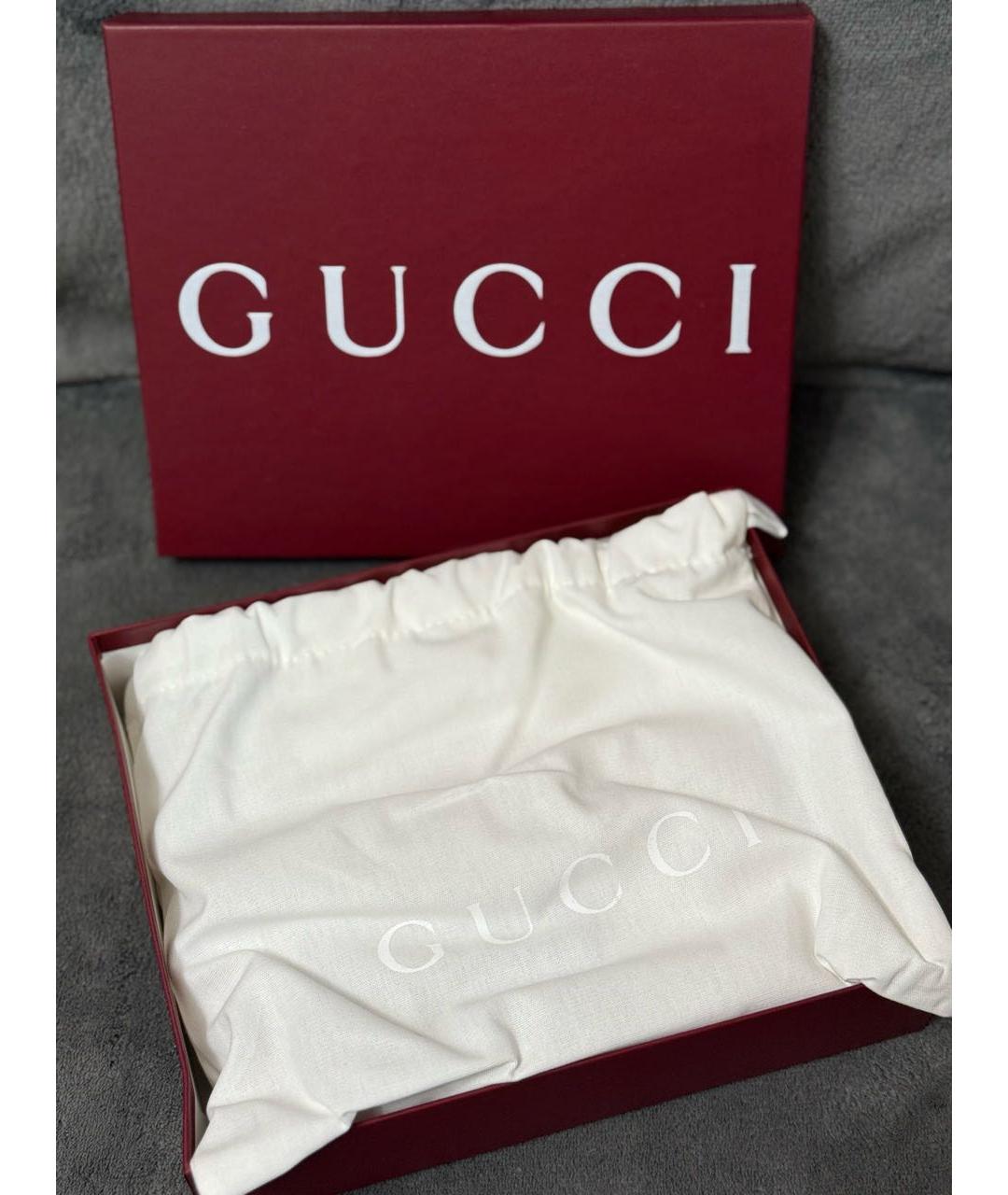 GUCCI Бежевая кожаная сумка через плечо, фото 6