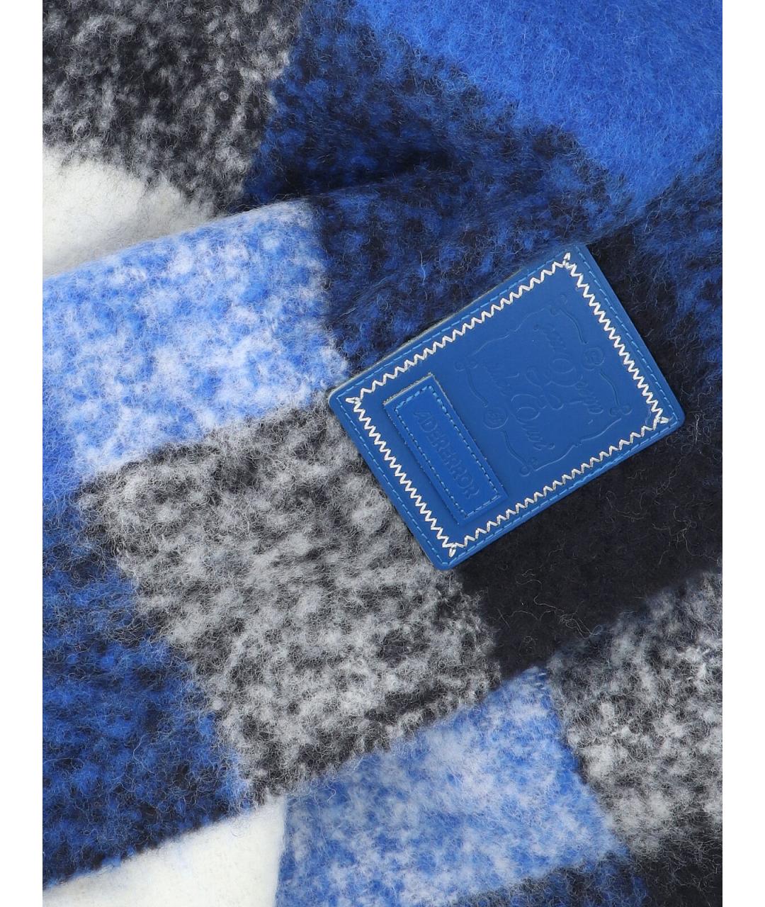 ADER ERROR Синий шерстяной шарф, фото 3