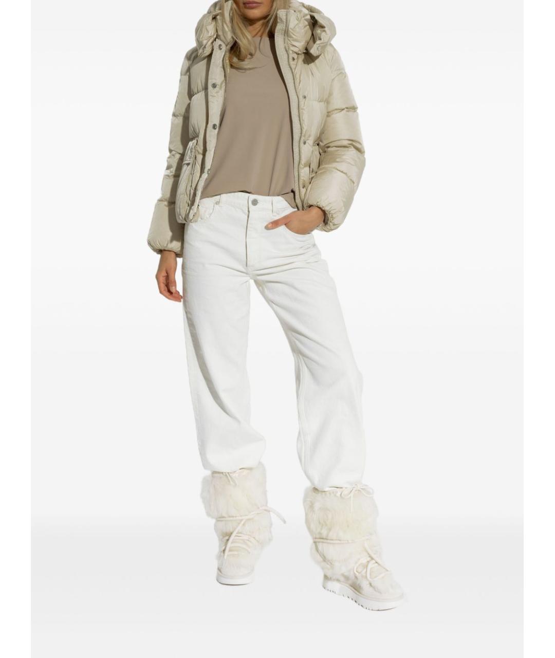 UGG AUSTRALIA Белые замшевые сапоги, фото 3