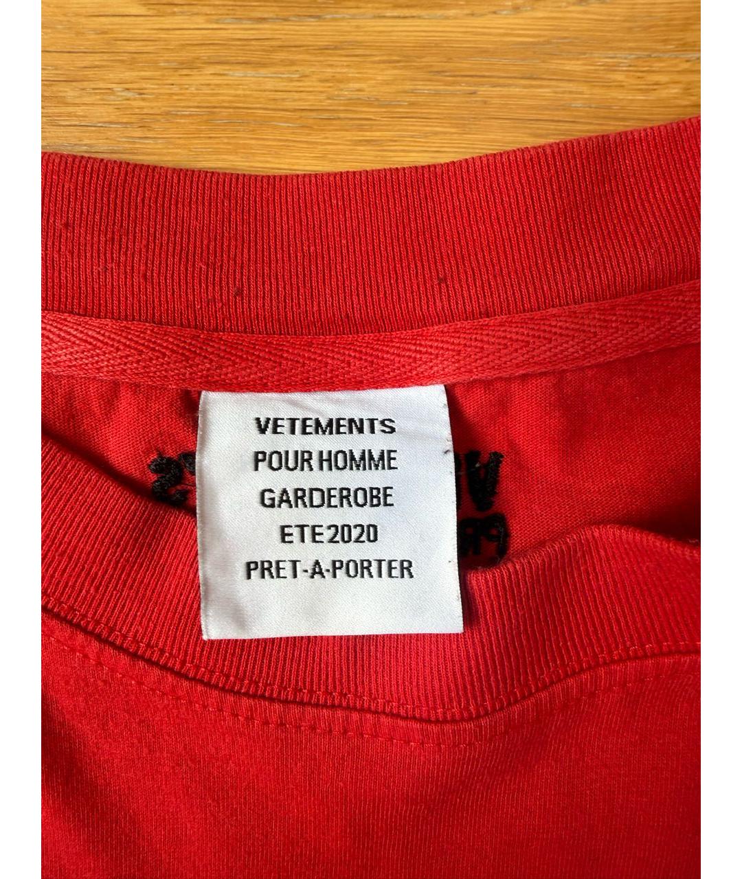 VETEMENTS Мульти хлопковая футболка, фото 3
