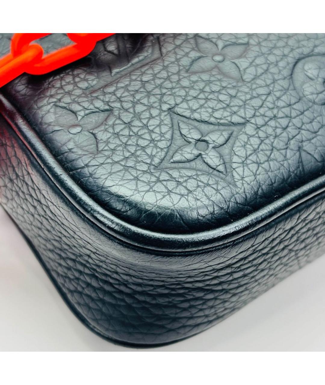 LOUIS VUITTON Черная кожаная поясная сумка, фото 5